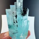 Aquamarine with schorl from Pakistan Shigar - image 1