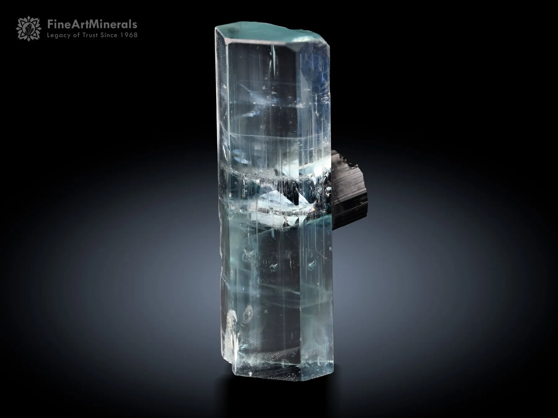 Aquamarine with Schorl from Skardu Pakistan - image 1