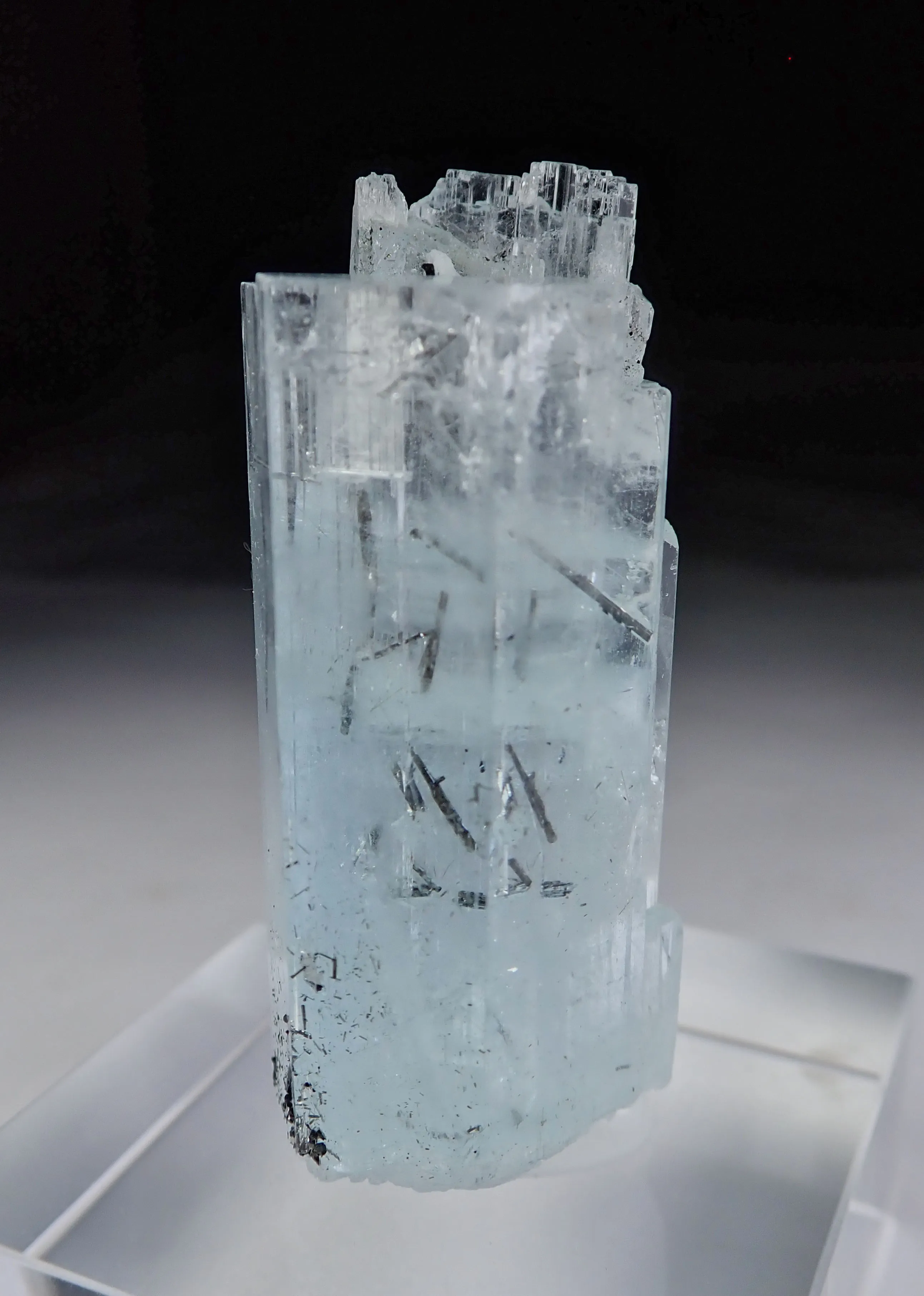 Aquamarine with Schorl inclusions - image 3