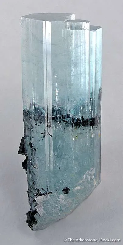 Aquamarine With Schorl Inclusions - image 2
