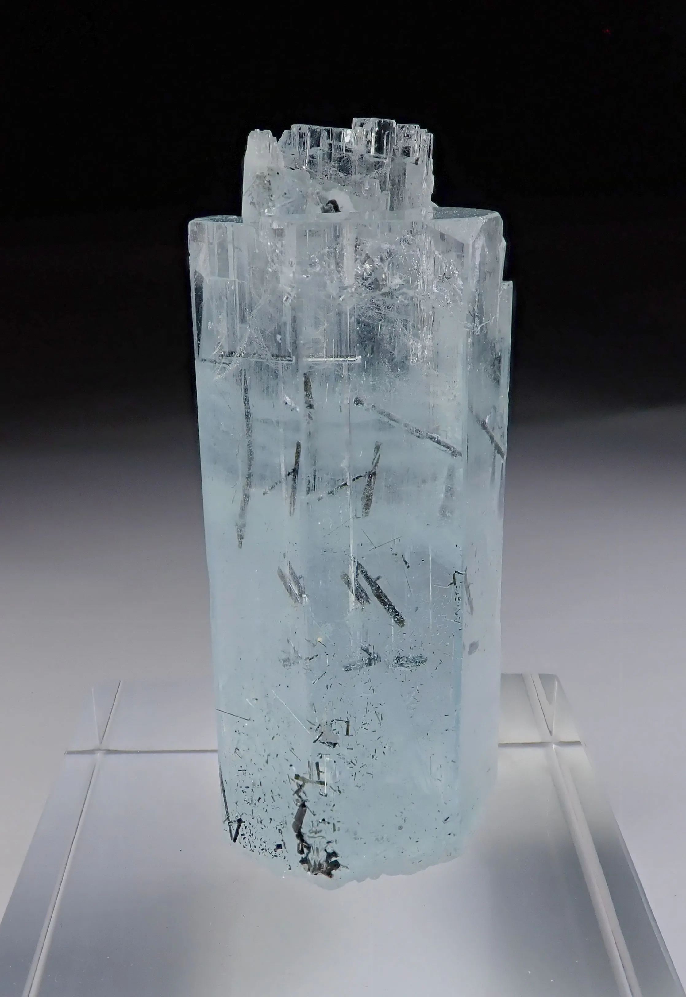 Aquamarine with Schorl inclusions - image 2