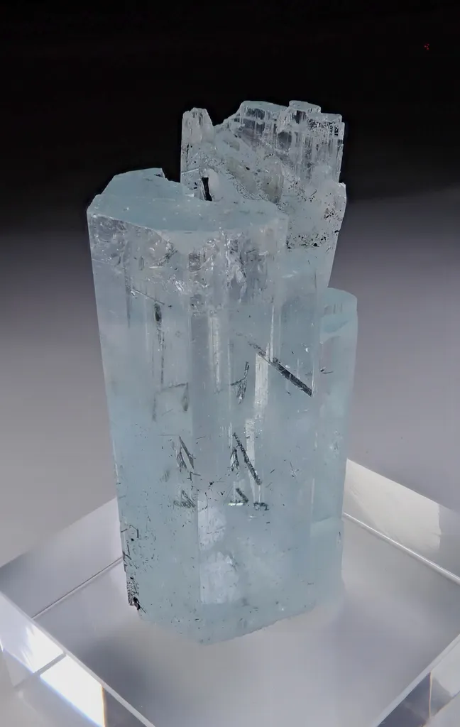 Aquamarine with Schorl inclusions image