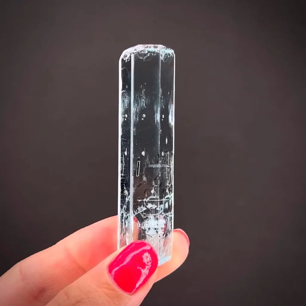 Aquamarine with Schorl inclusions image