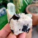 Aquamarine with Schorl on Matrix  from Pakistan - image 5