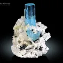 Aquamarine with Schorl Spray from Pakistan - image 1