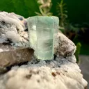 Aquamarine with Smoky Quartz and Albite from Afghanistan - image 6