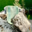 Aquamarine with Smoky Quartz and Albite from Afghanistan - image 3