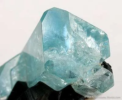 Aquamarine With Smoky Quartz (Twin) and Schorl - image 2