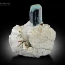 Aquamarine with Spessartine and Albite - image 1