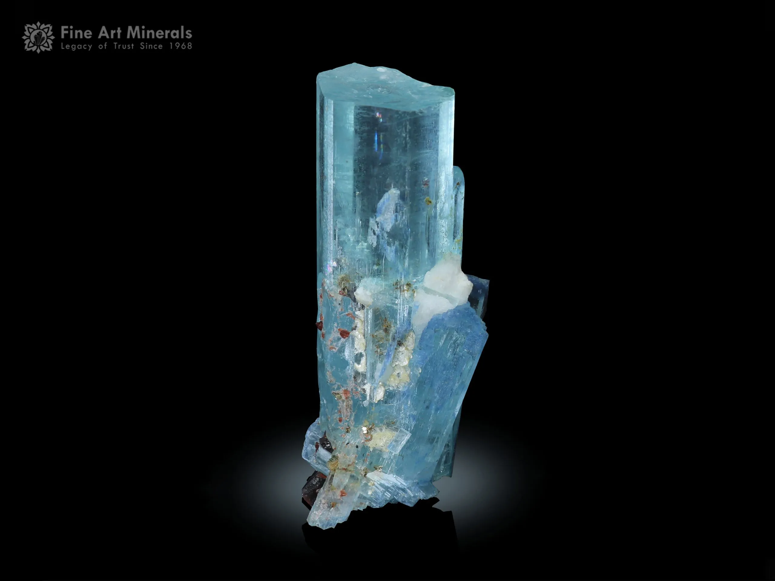 Aquamarine with Spessartine Garnet from Pakistan - image 4