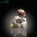 Aquamarine with Spessartine Garnet on Matrix - image 2