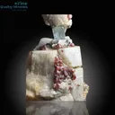 Aquamarine with Spessartine Garnet on Matrix - image 4