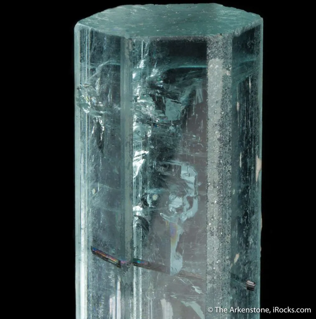 Aquamarine with Tourmaline inclusion image