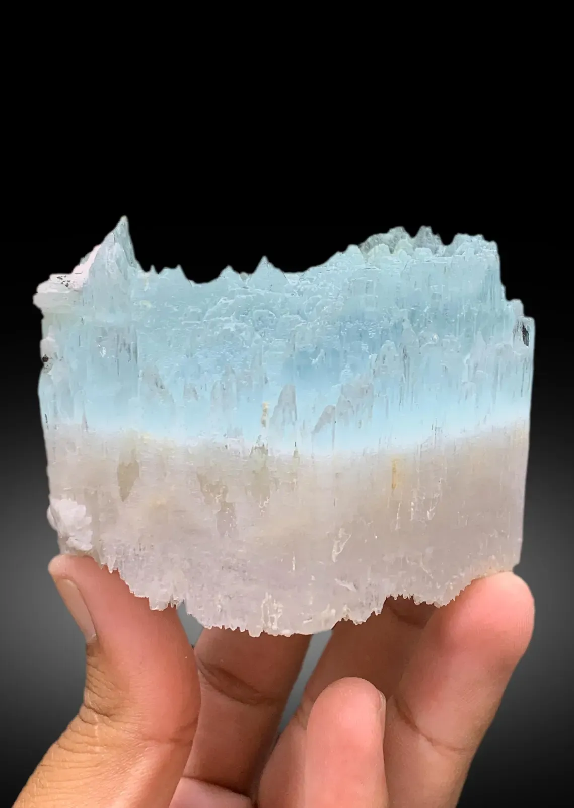 AquaMorganite Crystal with Etched Terminations, Scepter AquaMorganite Specimen - 388 gram - image 7