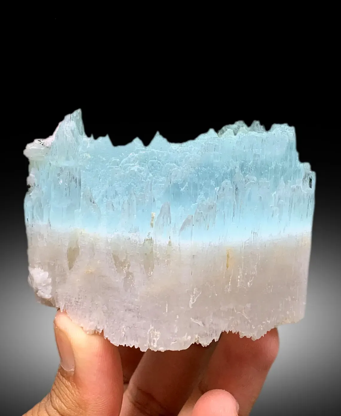 AquaMorganite Crystal with Etched Terminations, Scepter AquaMorganite Specimen - 388 gram - image 3