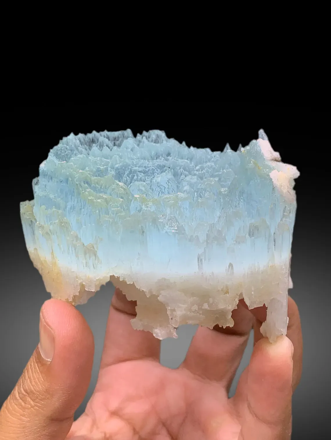 AquaMorganite Crystal with Etched Terminations, Scepter AquaMorganite Specimen - 388 gram - image 6