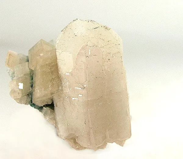 Aragonite, Aragonite (Var: Plumboan Aragonite), Calcite image