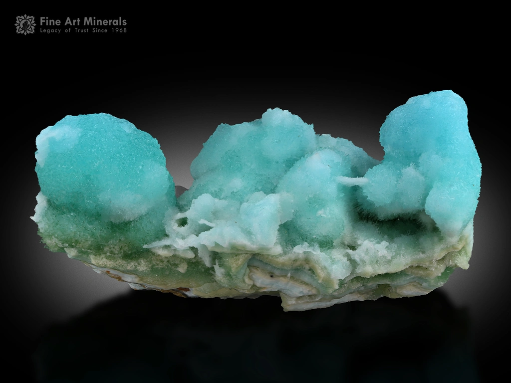 Aragonite from Imam Rabat aragonite/azurite occurrence, Helmand, Afghanistan - image 2