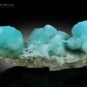 Aragonite from Imam Rabat aragonite/azurite occurrence, Helmand, Afghanistan - image 2