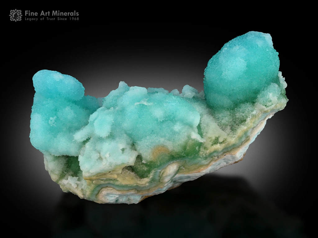 Aragonite from Imam Rabat aragonite/azurite occurrence, Helmand, Afghanistan image