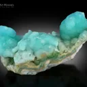 Aragonite from Imam Rabat aragonite/azurite occurrence, Helmand, Afghanistan - image 1