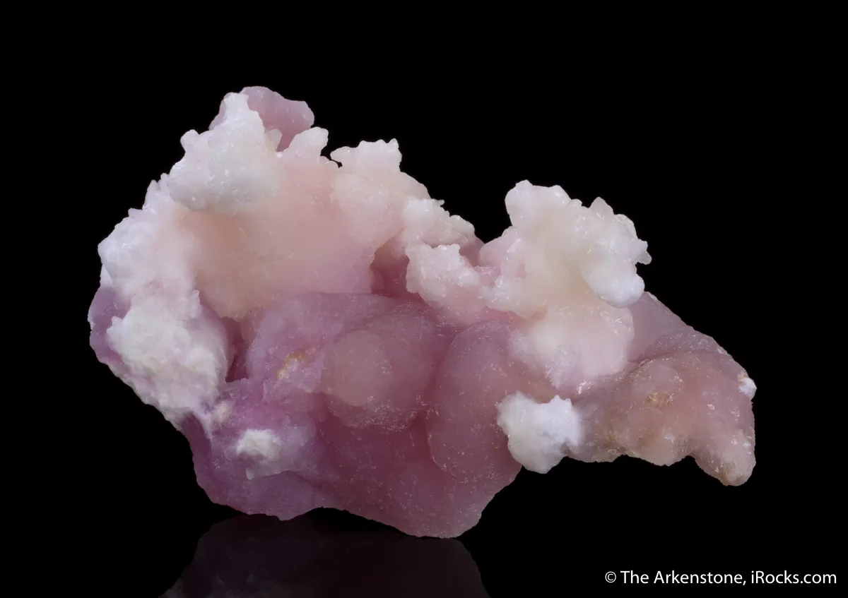 Aragonite on Aragonite var. Cobaltoan - image 3