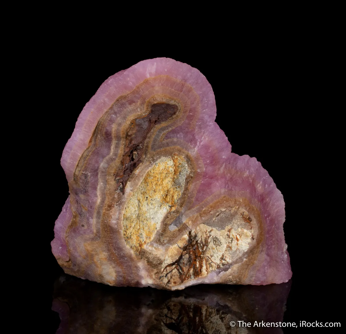 Aragonite on Aragonite var. Cobaltoan - image 4