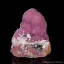 Aragonite on Aragonite var. Cobaltoan - image 1