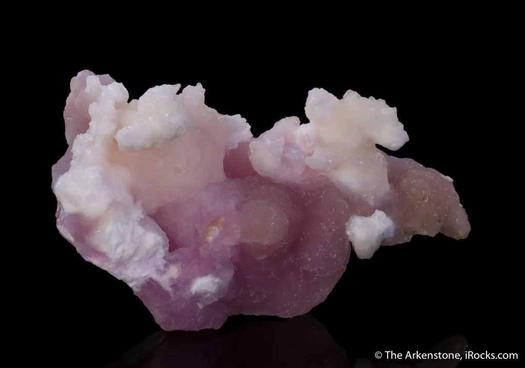 Aragonite on Aragonite var. Cobaltoan - image 2