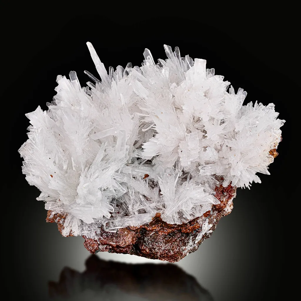 Aragonite on Limonite image