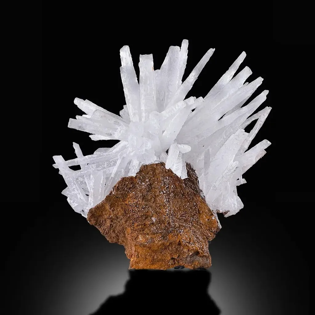 Aragonite on Limonite - image 2