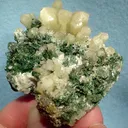 Aragonite (Var: Plumboan Aragonite), Malachite - image 1
