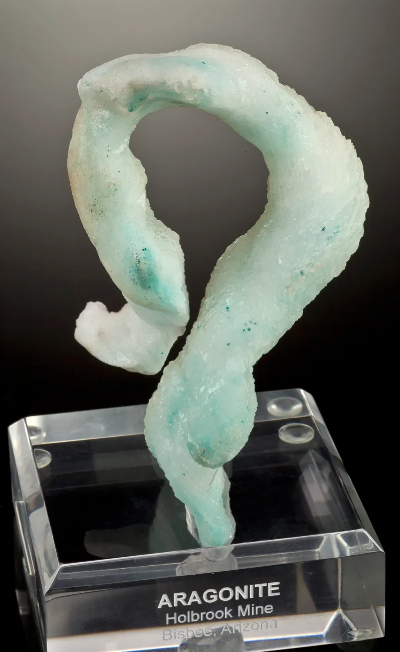 Aragonite With Copper Inclusions - image 2