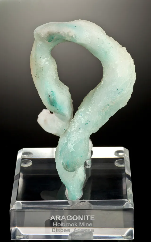 Aragonite With Copper Inclusions image