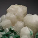 Aragonite with Malachite - image 1