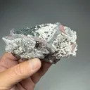 Aragonite with Quartz, Hematite - image 2