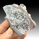 Aragonite with Quartz, Hematite - image 1