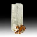 Aragonite with Quartz, Hematite - image 1