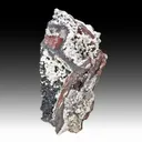 Aragonite with Quartz, Hematite - image 1