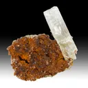 Aragonite with Quartz, Hematite - image 1