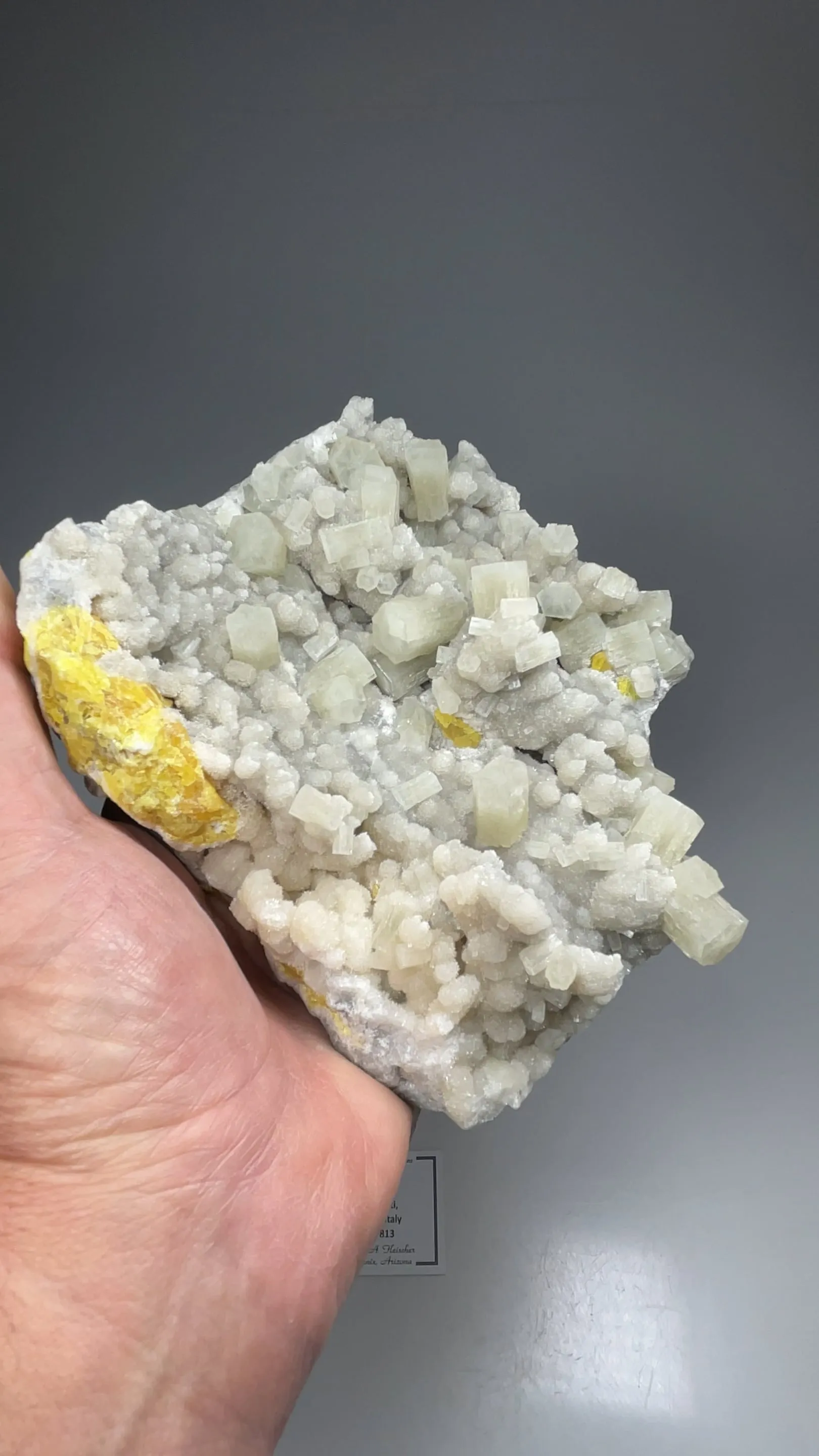 Aragonite with Sulfur - image 2
