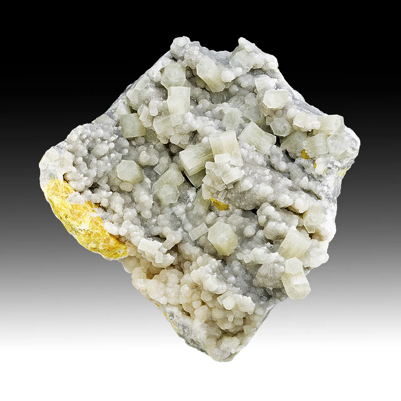 Aragonite with Sulfur - image 1