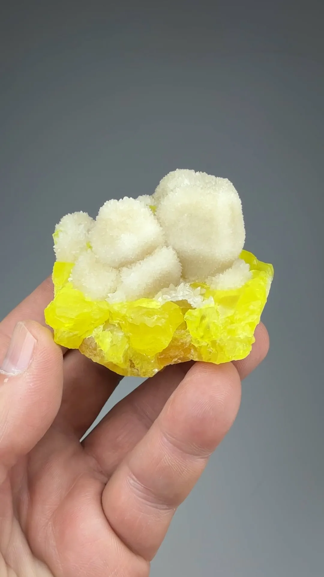 Aragonite with Sulfur - image 2