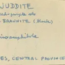 Arfvedsonite (Manganoan) Var. Juddite on Braunite - image 3