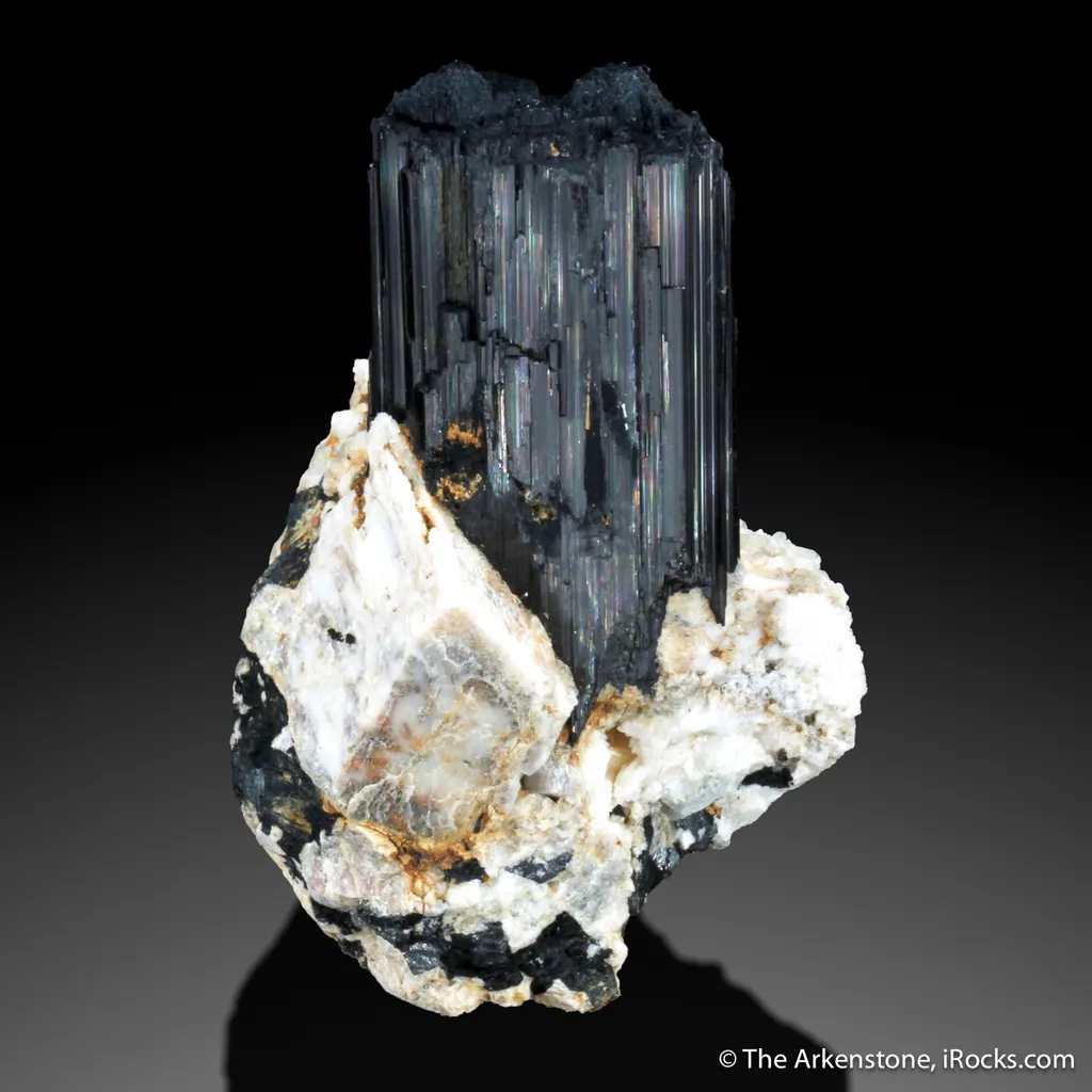 Arfvedsonite on Orthoclase image