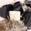 Arfvedsonite, Quartz (Var: Smoky Quartz), Orthoclase - image 2