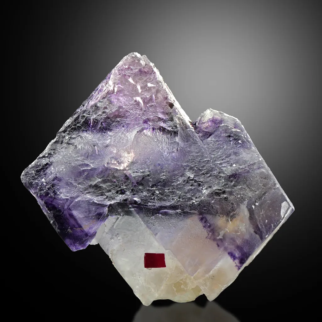 Argentinian Fluorite. Specimen with intense color and phantoms. Ex Saadi, Argentine geologist - image 2
