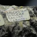 Argentite (Acanthite) Crystals With Calcite - image 5