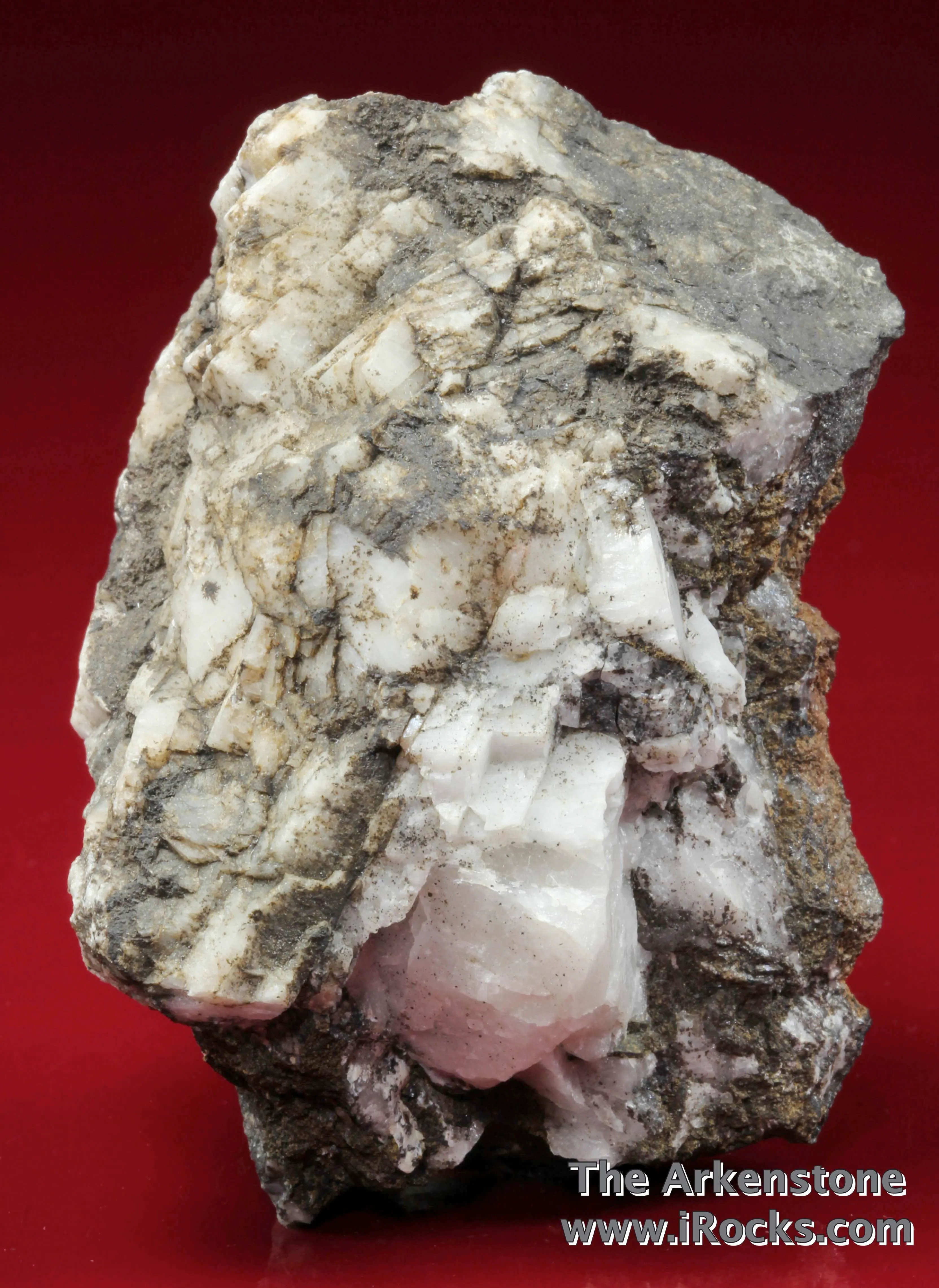 Arseniopleite with Braunite, Calcite, and Quartz - image 2