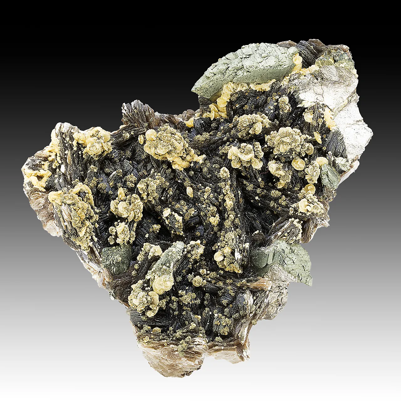 Arsenopyrite epitaxial on Marcasite with Siderite, Muscovite - image 1